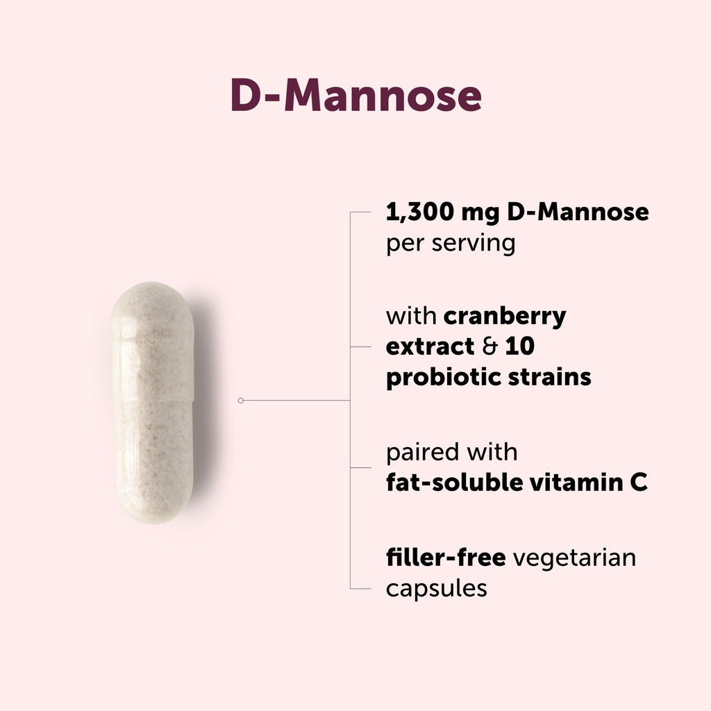 Micro Ingredients D Mannose Capsules Cranberry & Probiotics


