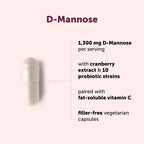 Micro Ingredients D Mannose Capsules Cranberry & Probiotics


