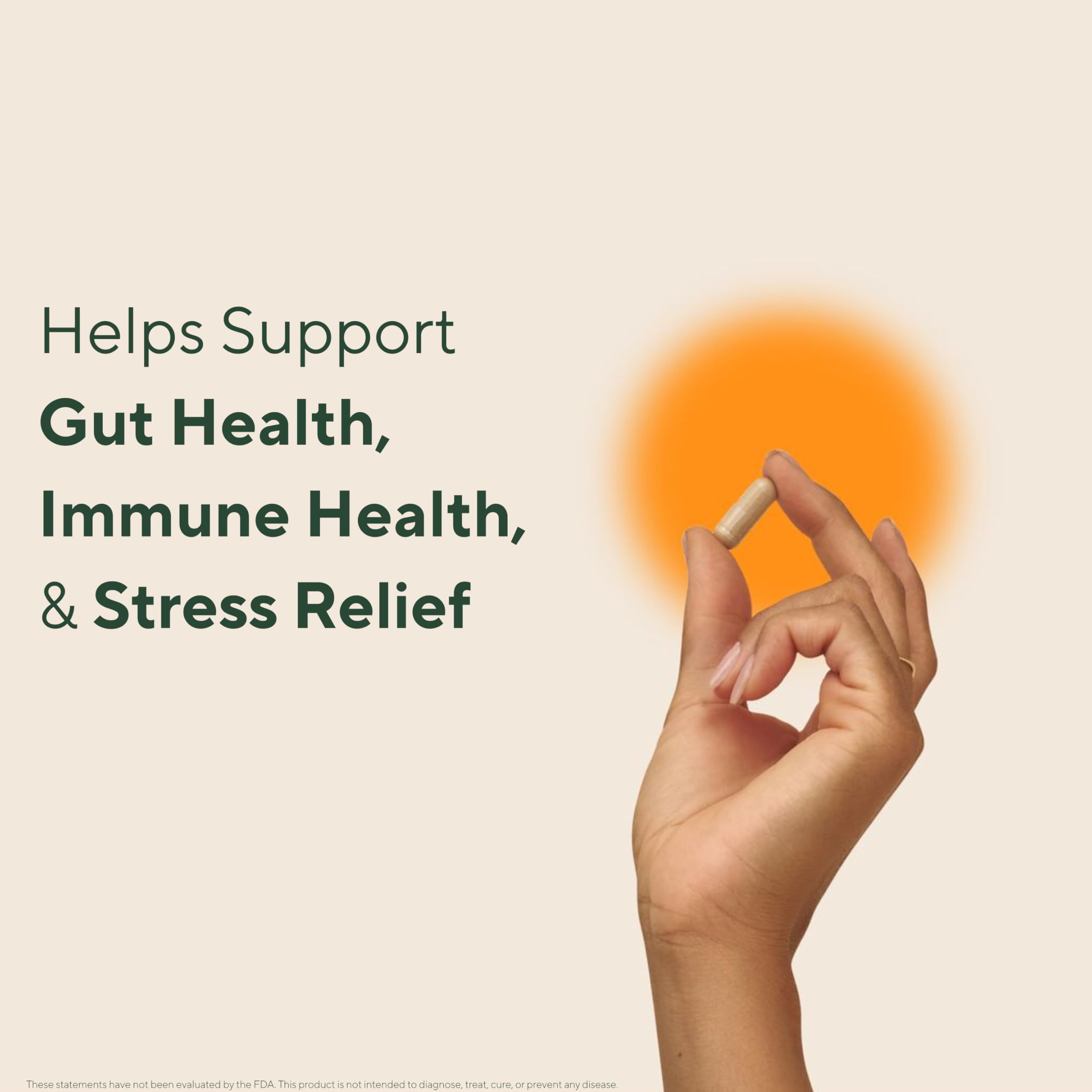 Mushroom Capsules by Om - Master Blend Organic Ashwagandha

