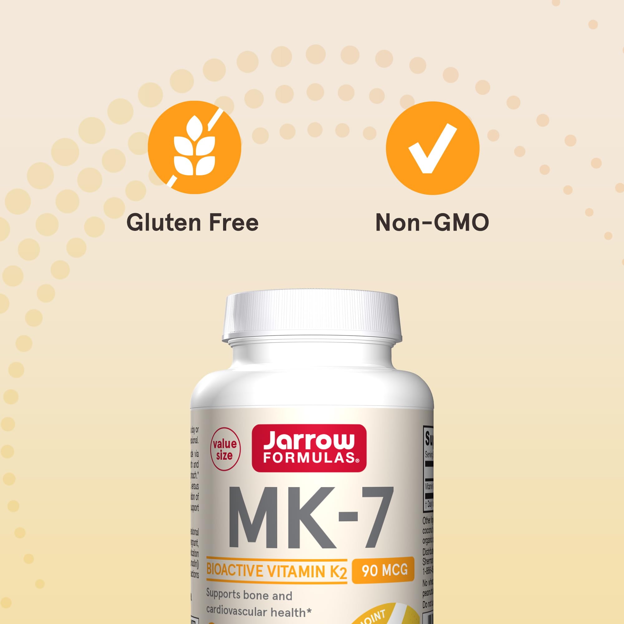 Jarrow Formulas MK-7 Vitamin K2 Softgels 90 mcg

