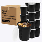 Karat Deli Containers with Lids - PP Injection Molded