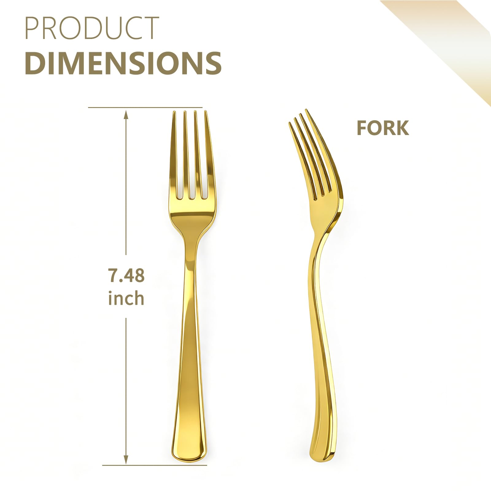 Heavy-Duty Disposable Plastic Forks – 180 Count

