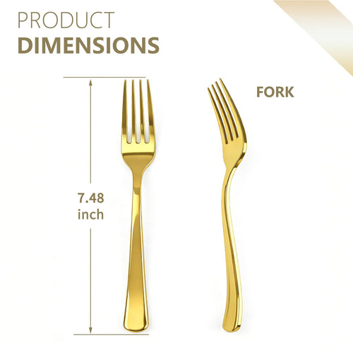 Heavy-Duty Disposable Plastic Forks – 180 Count

