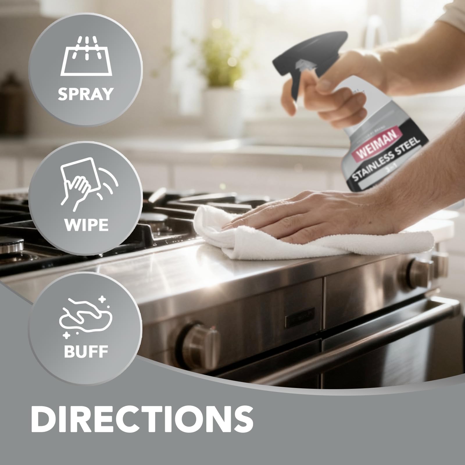Weiman Stainless Steel Cleaner & Polish for Appliances

