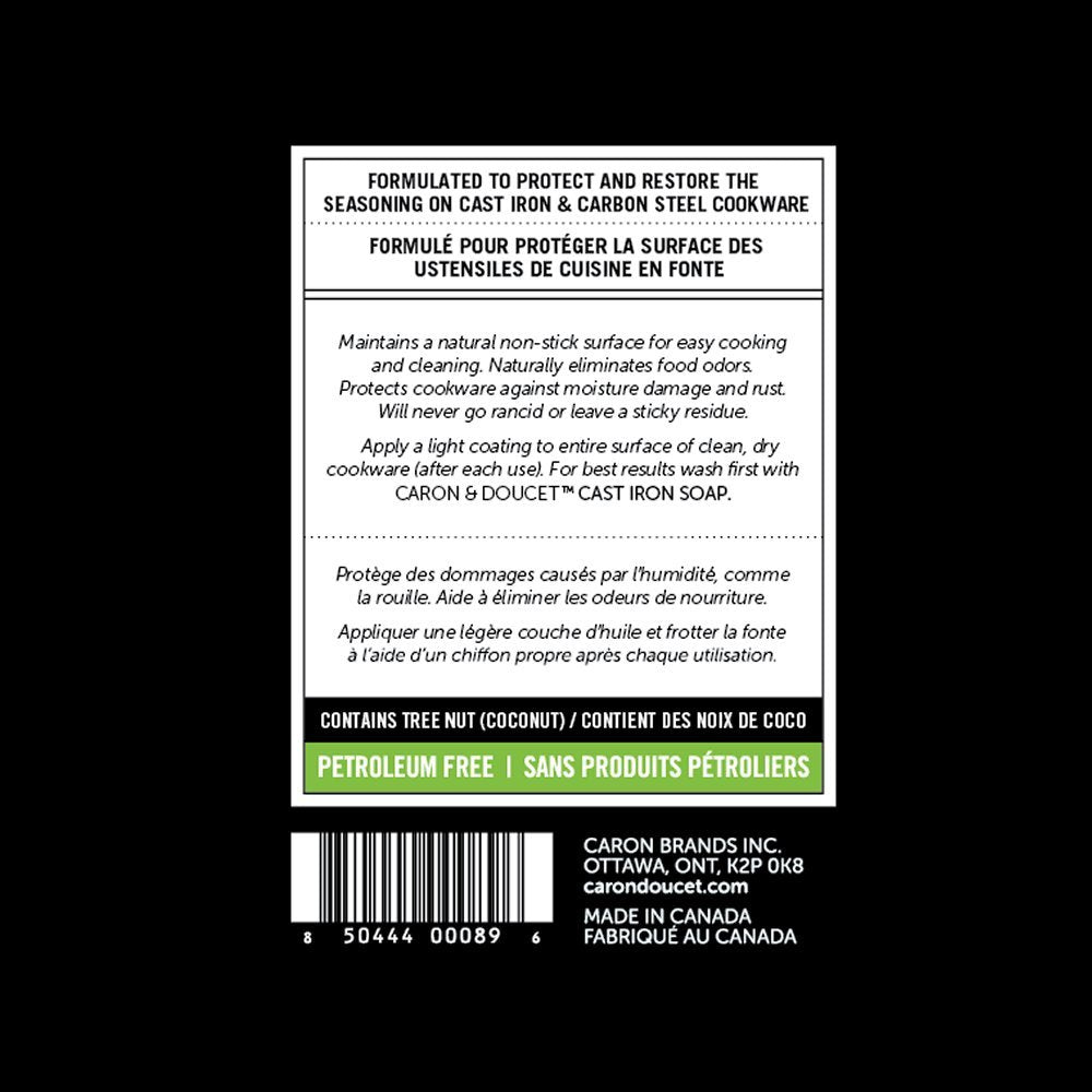 Caron & Doucet Cast Iron Cleaning & Conditioning Set

