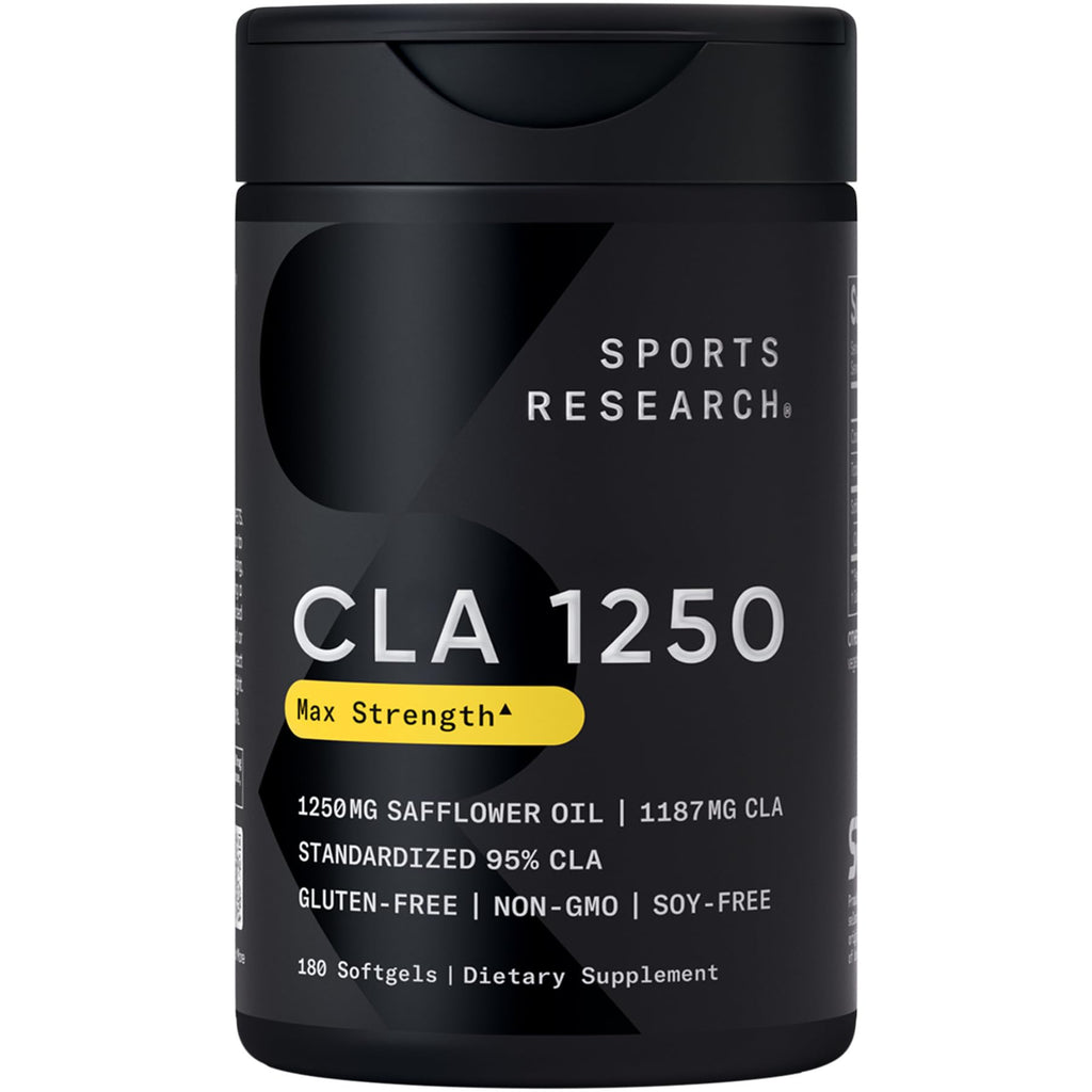 Sports Research CLA Softgels | Non-GMO Safflower Oil

