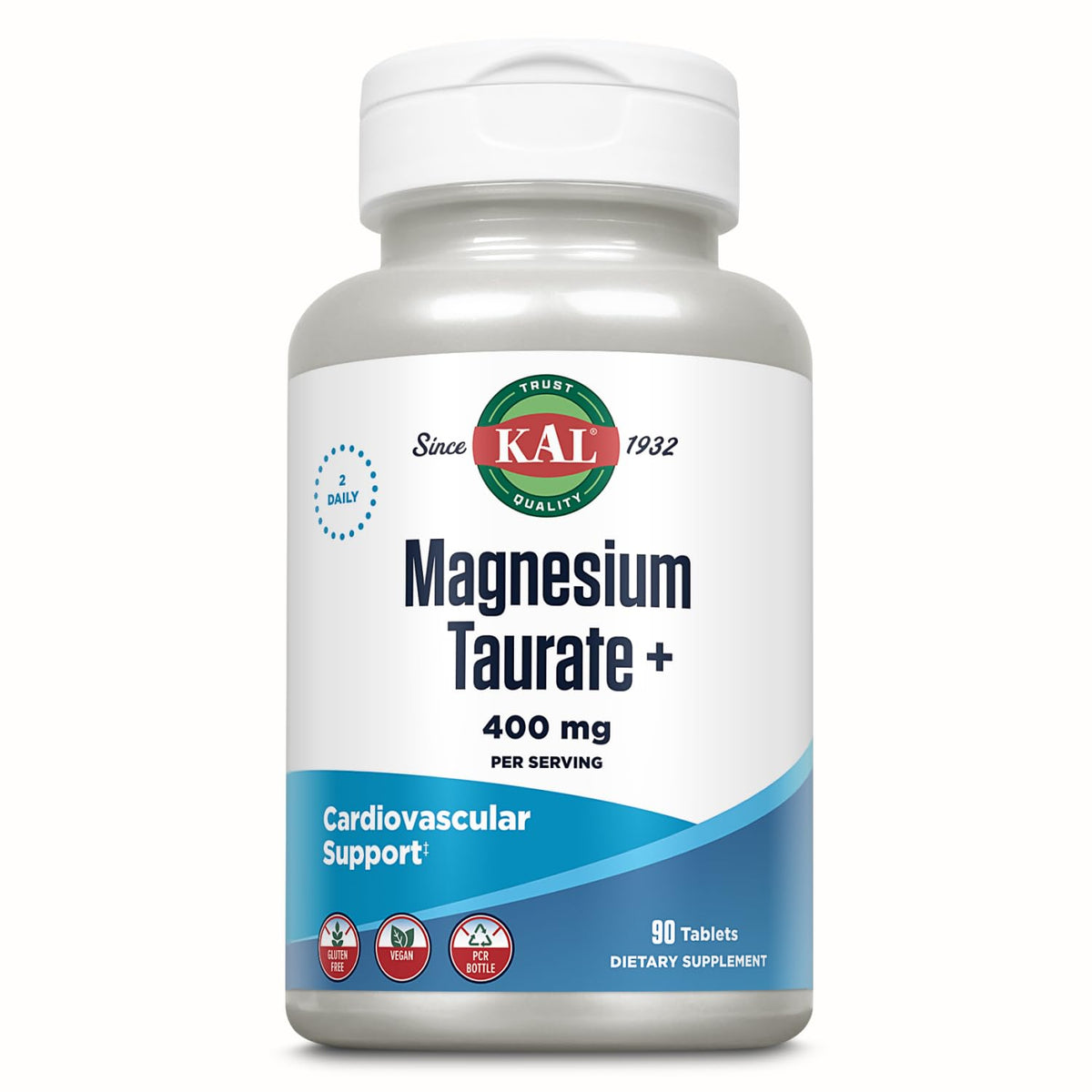 KAL Magnesium Taurate with Vitamin B6 - Chelated Magnesium