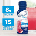 Ensure Liquid Clear Nutrition Drink 0g fat 8g protein

