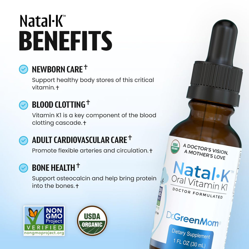 Dr. Green Mom Natal K Vitamin K1 Drops for Newborns


