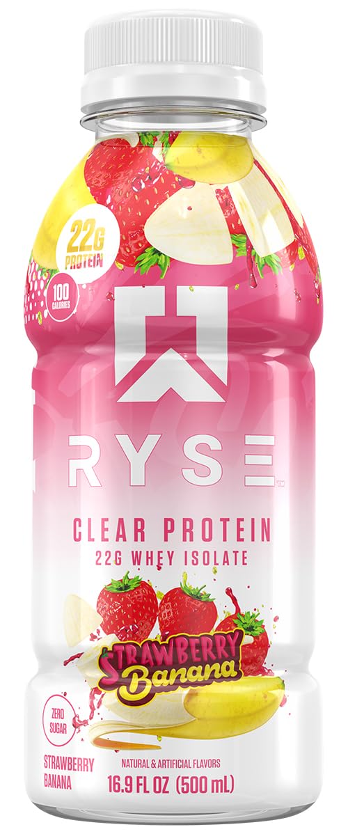 RYSE Clear Protein Drink - 22g Whey Isolate, Sugar-Free