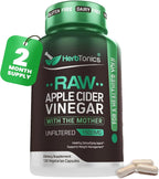 Apple Cider Vinegar Capsules Herbtonics 1500mg with Mother