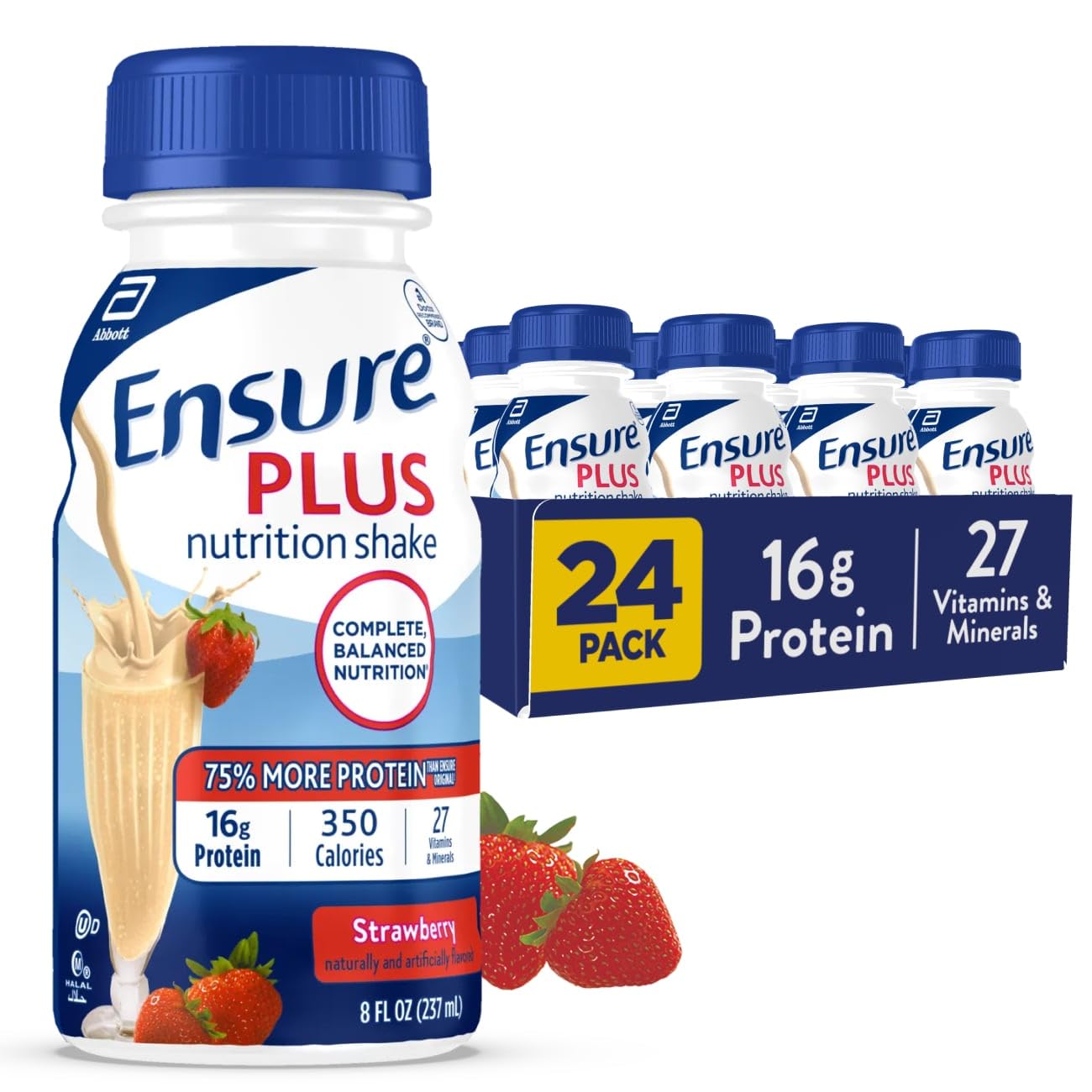 Ensure Plus Nutrition Shake Ready-To-Drink | 16g Protein

