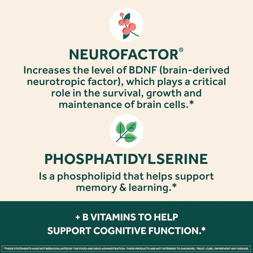 NEURIVA Plus Brain Support NeuroFactor for Memory

