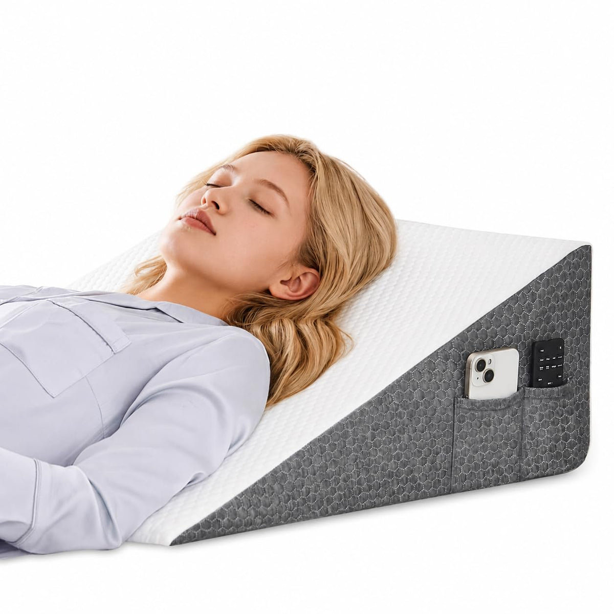 Yojoker Memory Foam Wedge Pillow for Sleeping