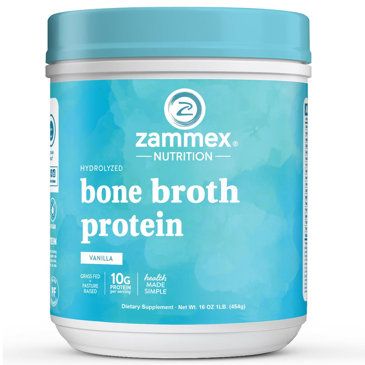 Zammex Grass-Fed Beef Bone Broth Protein Powder