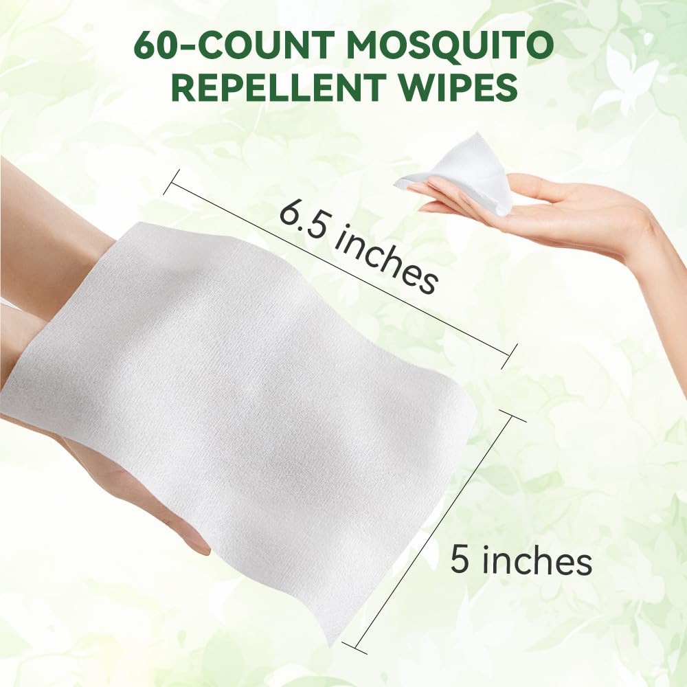 Mosquito Repellent Wipes with Plant-Based Oils

