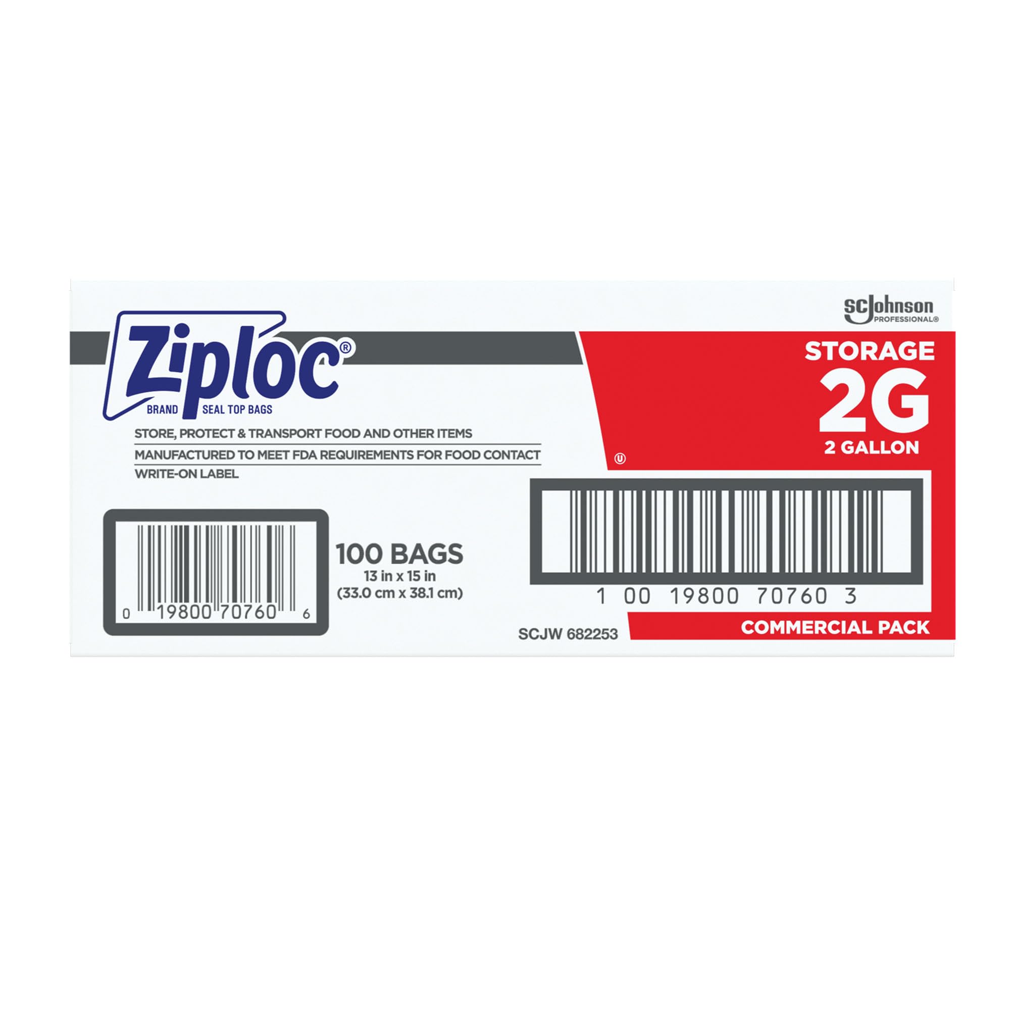 SC Johnson Ziploc Brand Food Storage Bags – Resealable

