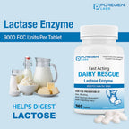Puregen Labs Dairy Relief Lactase Enzyme Supplement

