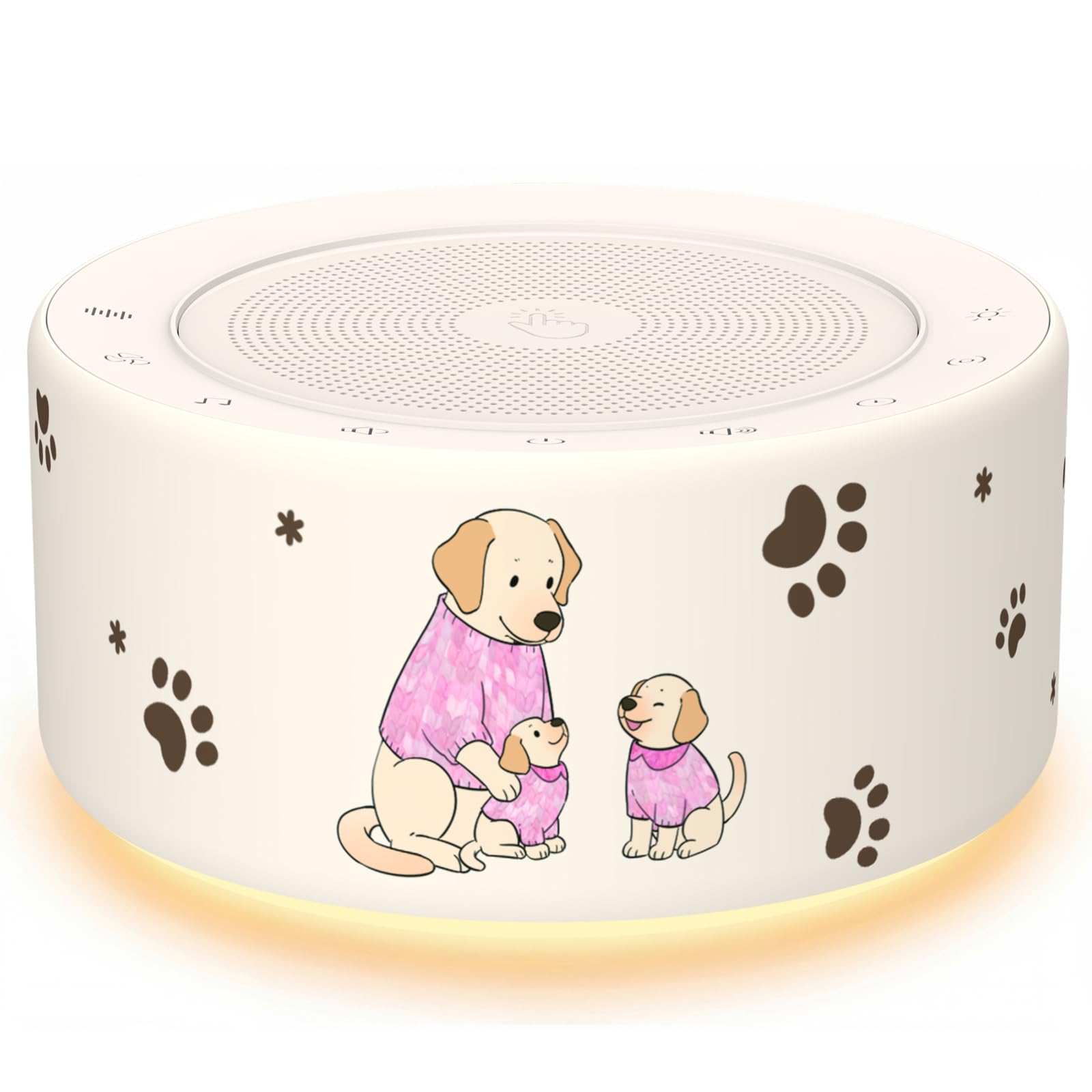 Kipcush Noise Machine for Sleep & Focus, 30 Sounds, Night Light, Memory Function
