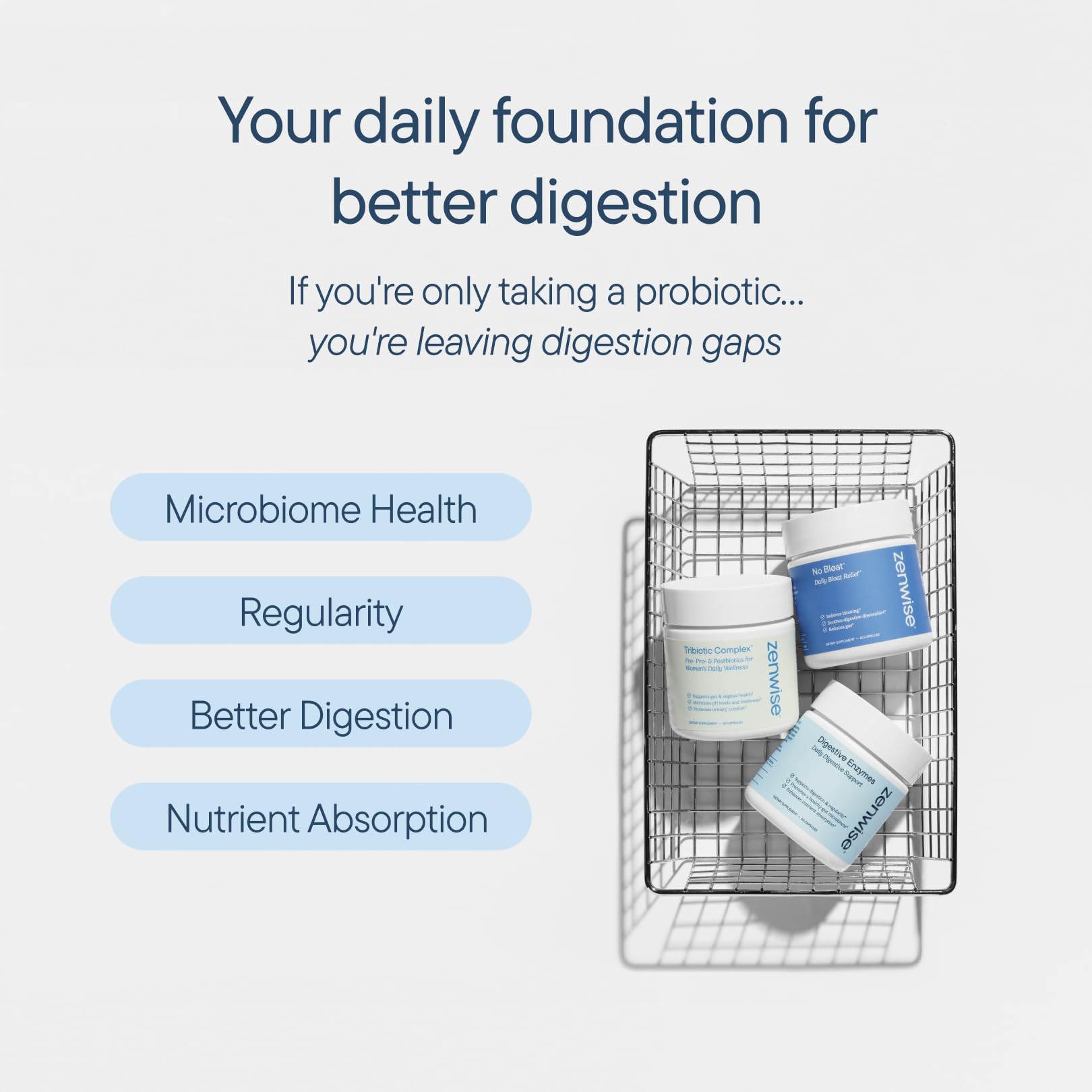 Zenwise Digestive Enzymes with Bromelain Papaya Probiotics

