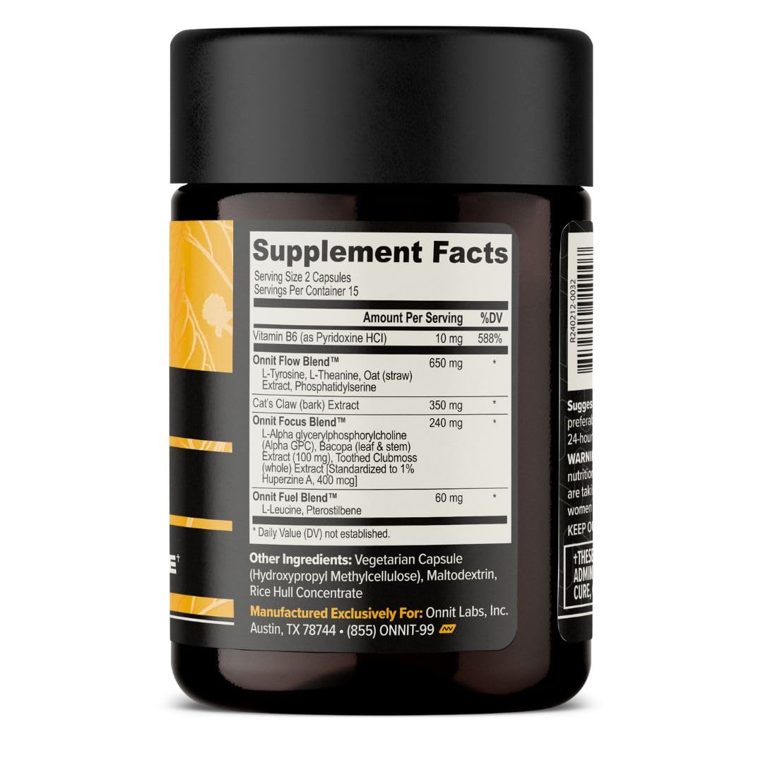 Onnit Alpha Brain Nootropic Capsules for Memory & Focus

