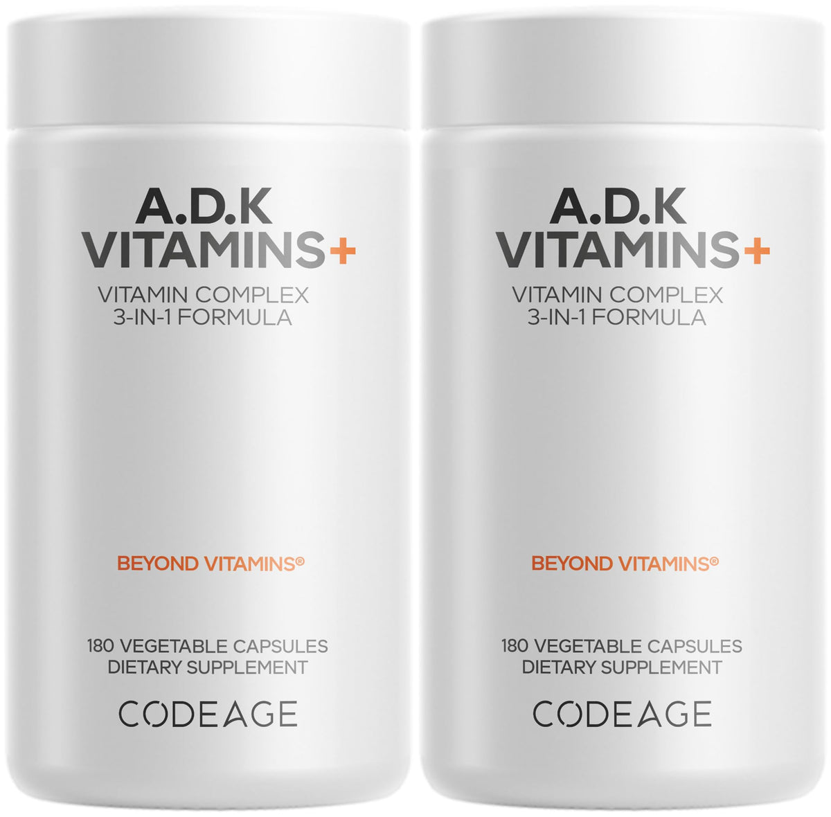 Codeage ADK Vitamins+ A D3 K1 K2 Fat-Soluble Multivitamin