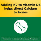 Nature Made Vitamin D3 K2 Softgels 5000 IU for Bone Health

