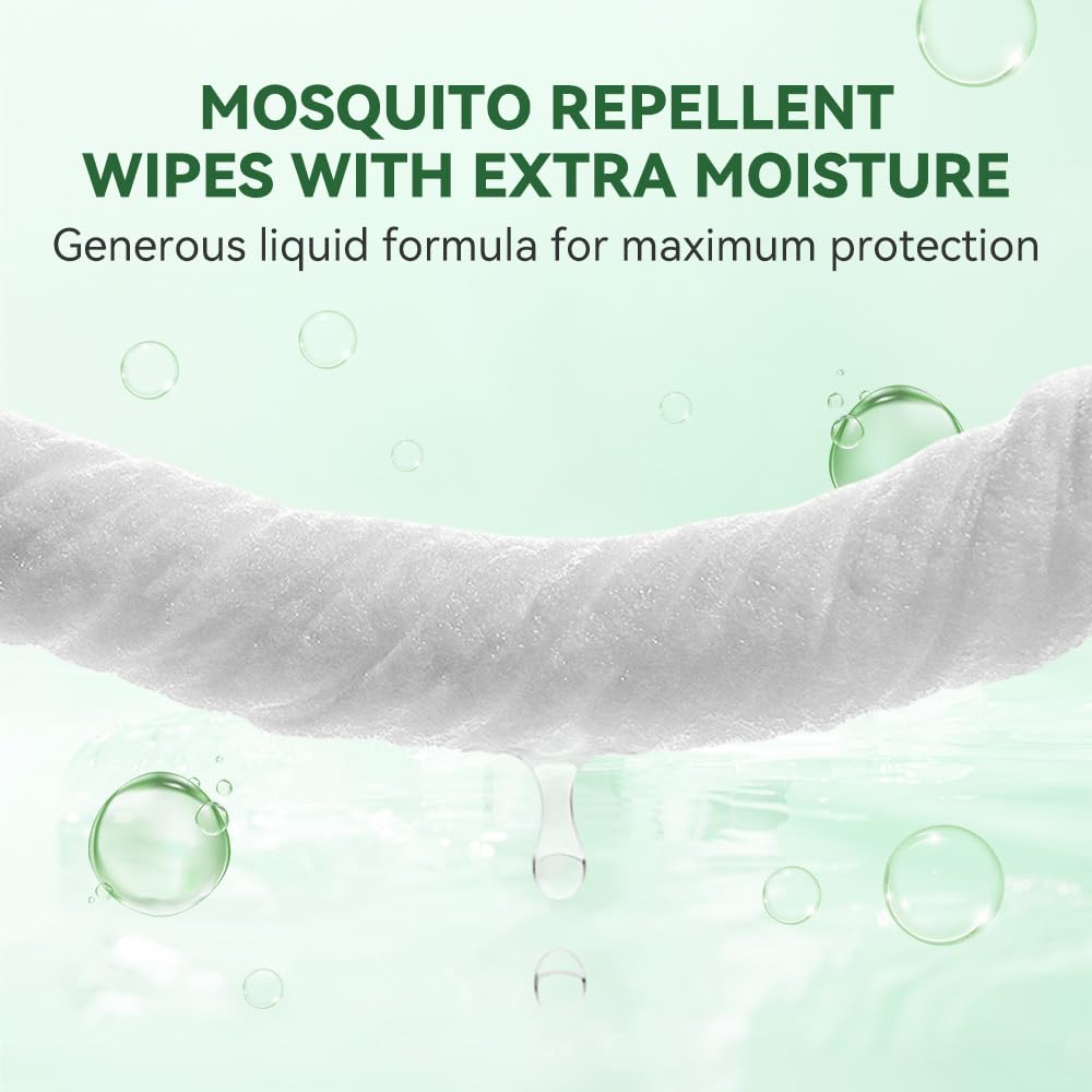 Mosquito Repellent Wipes with Plant-Based Oils

