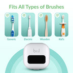 Bril UV-C Toothbrush Sanitizer and Holder | Wall Mounted

