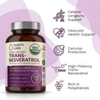 Purity Labs Trans-Resveratrol Supplement - Wellness Support

