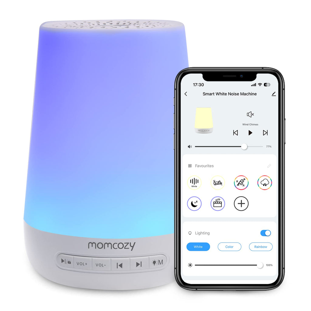 Momcozy Baby Sound Machine with Night Light and App Control

