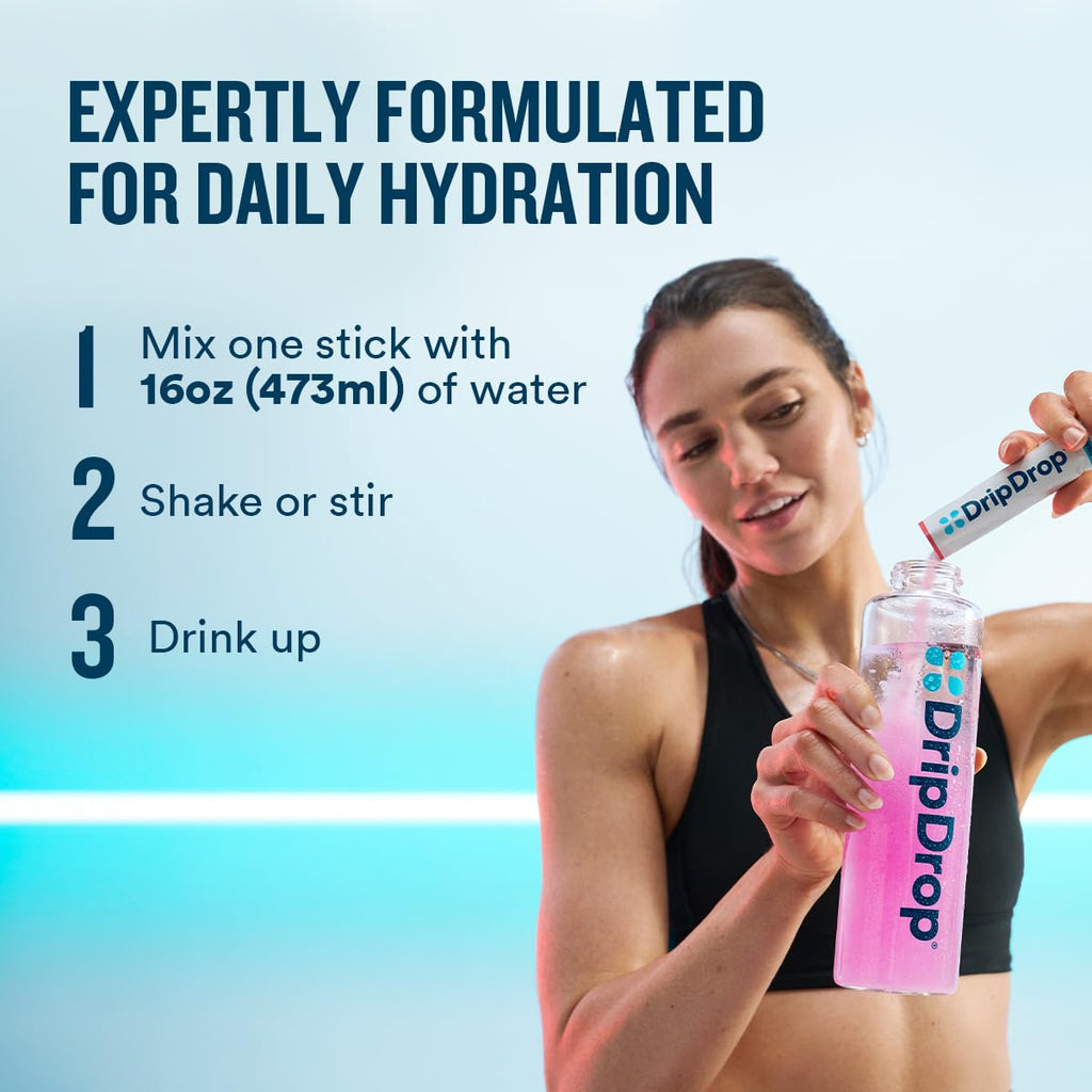 DripDrop Zero Sugar Plus Hydration - Electrolyte Drink Mix


