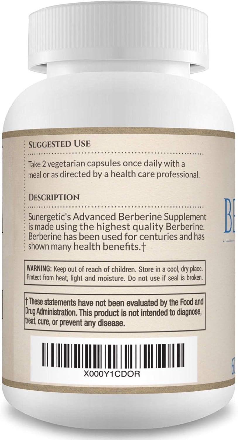 Sunergetic Berberine HCl Supplement – Immune Support

