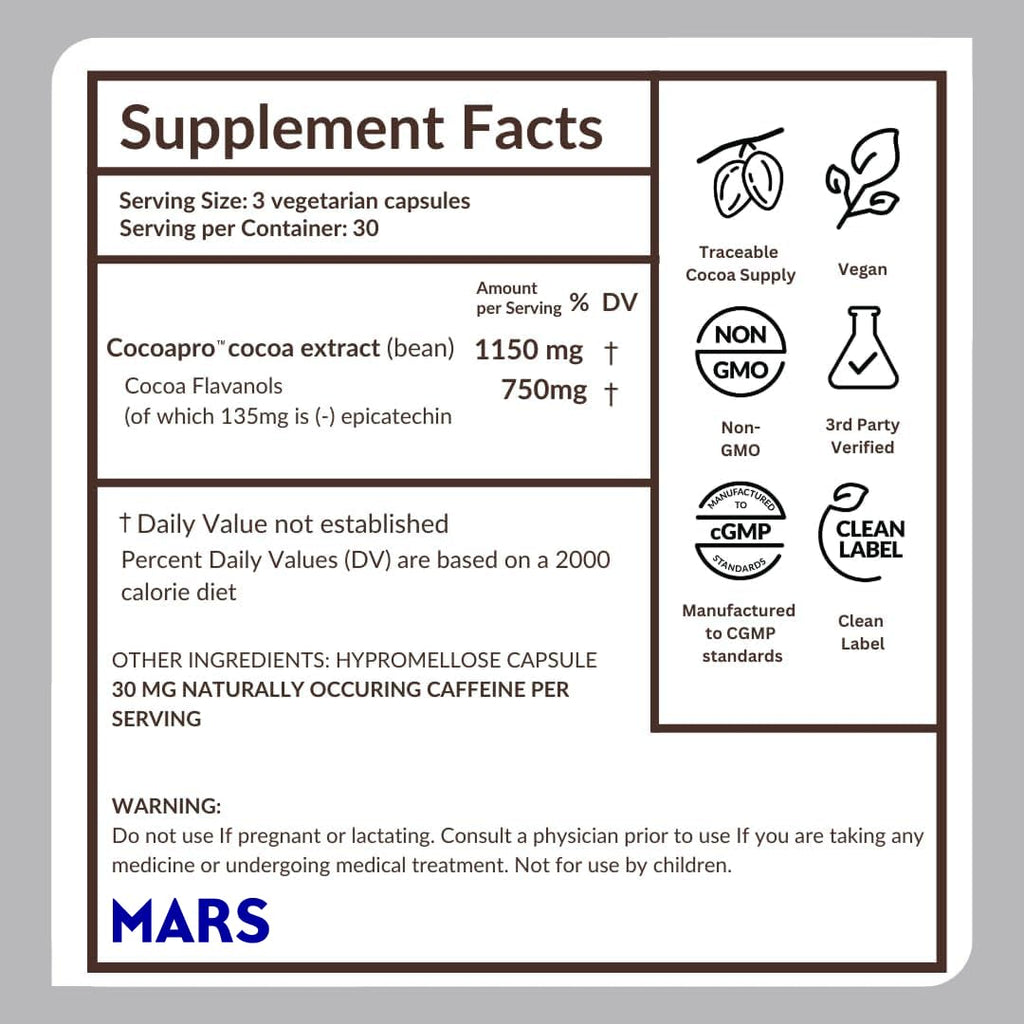 CocoaVia Ultra Cocoa Flavanols | Heart & Brain Health


