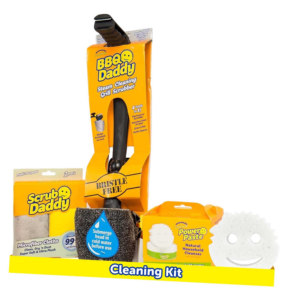 Bristle-Free Grill Brush Cleaning Bundle | Towels & Paste

