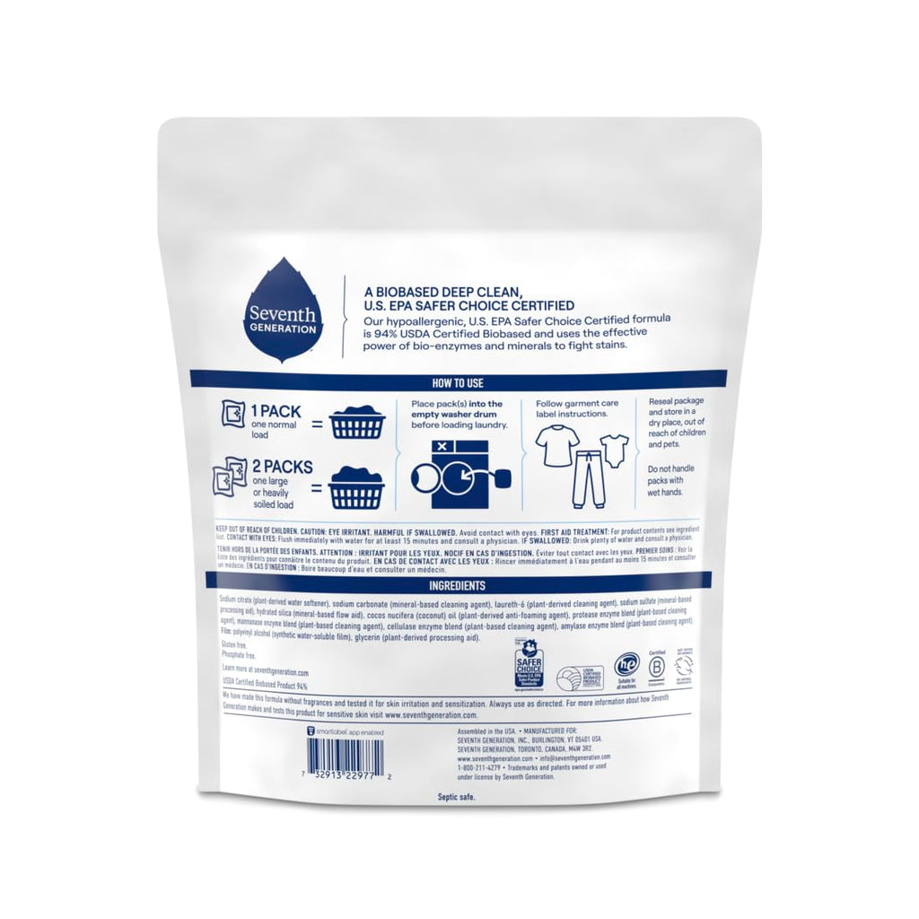 Seventh Generation Laundry Detergent Pods | Plant-Based

