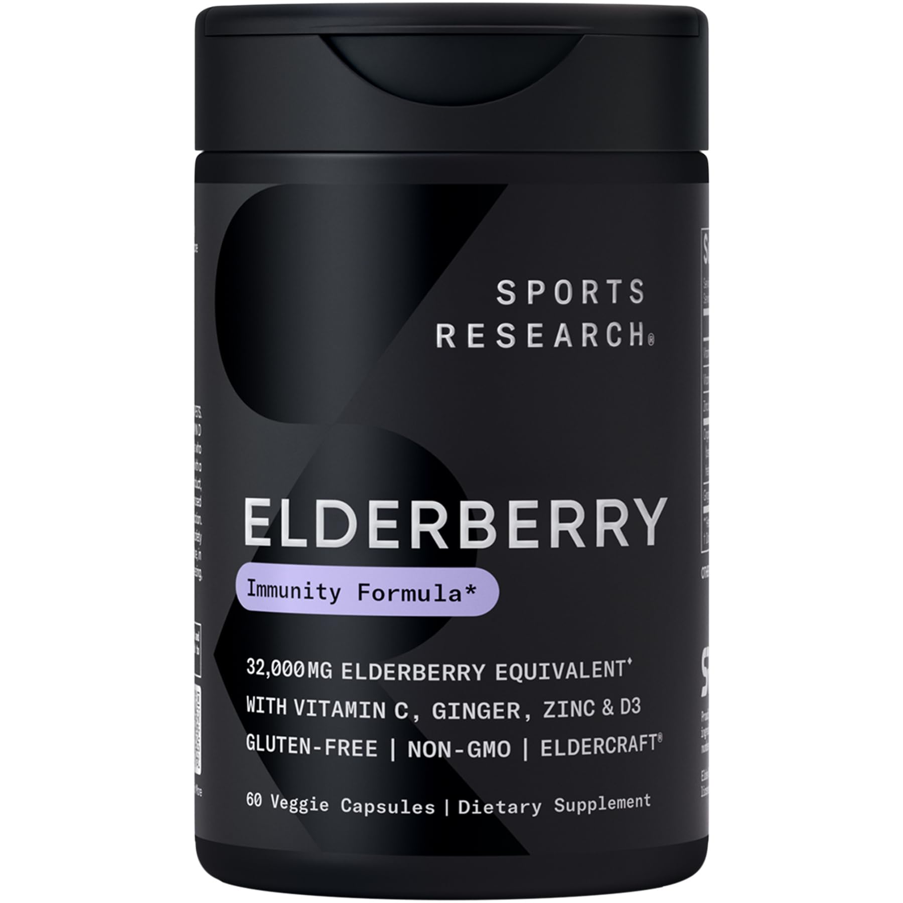 Sports Research Elderberry Immune Support Zinc D3 | Vegan

