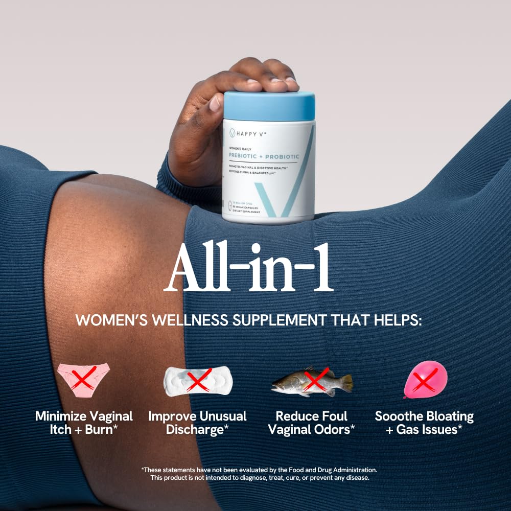 Happy V Women's Probiotic for Vaginal Health

