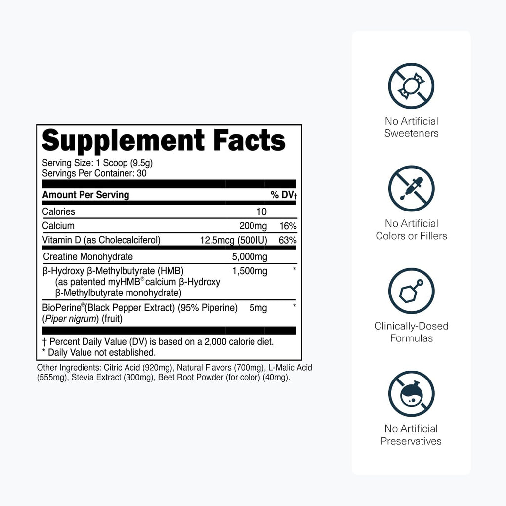Creatine HMB by Transparent Labs - Enhanced Strength

