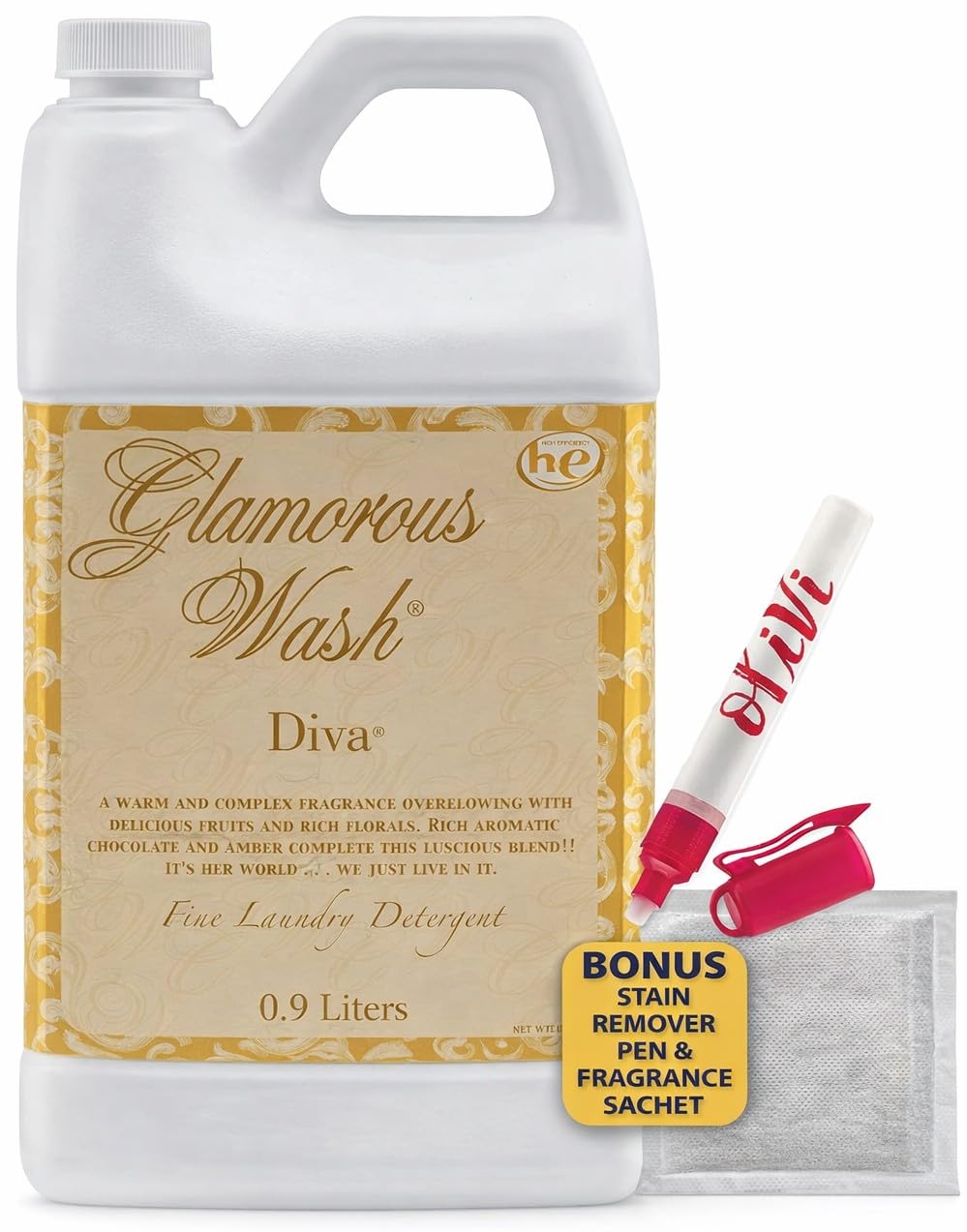 Tyler DIVA Glamorous Wash Laundry Detergent with Olivi Pen - Fresh Scent