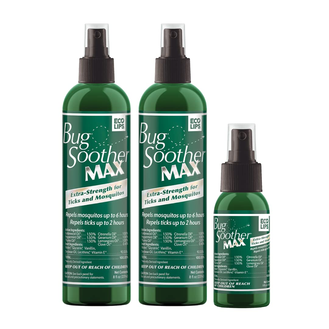 Bug Soother MAX Natural Tick & Mosquito Repellent Spray

