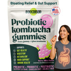 BoochBod Probiotic Kombucha Gummies for Gut Health

