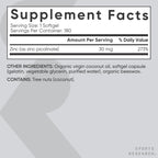 Sports Research Zinc Picolinate 30mg Coconut Oil

