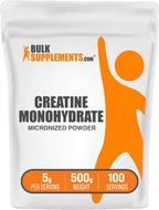 BulkSupplements Creatine Monohydrate Powder

