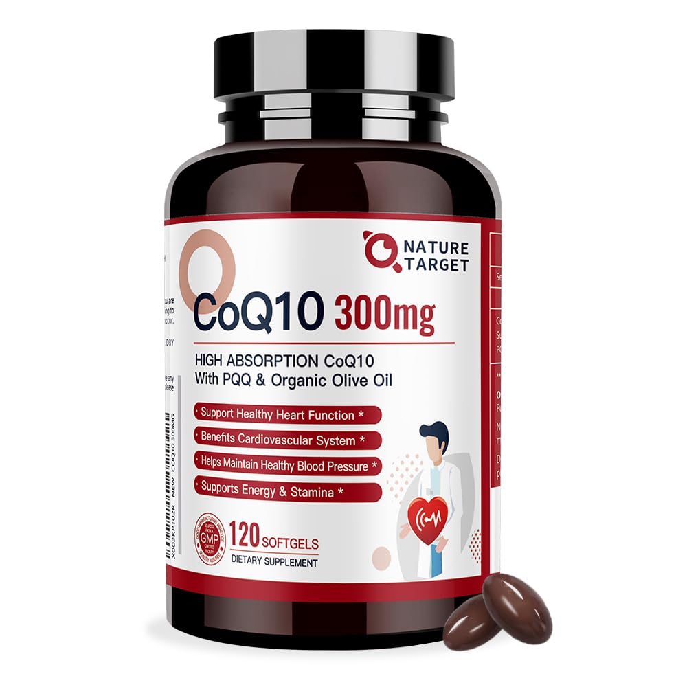 Nature Target CoQ10 Supplement for Heart Health and Energy

