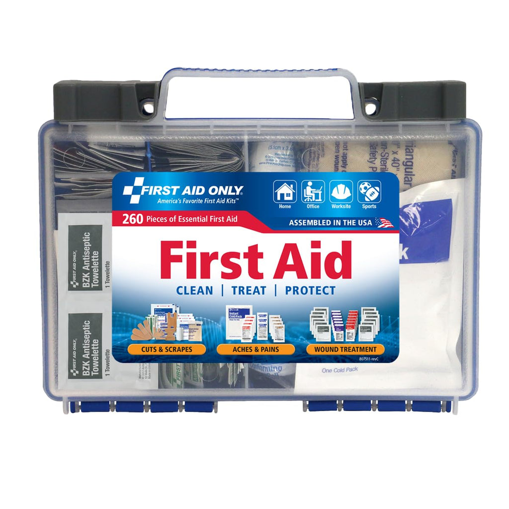 First Aid Only OSHA-Compliant First Aid Kit | Portable Case

