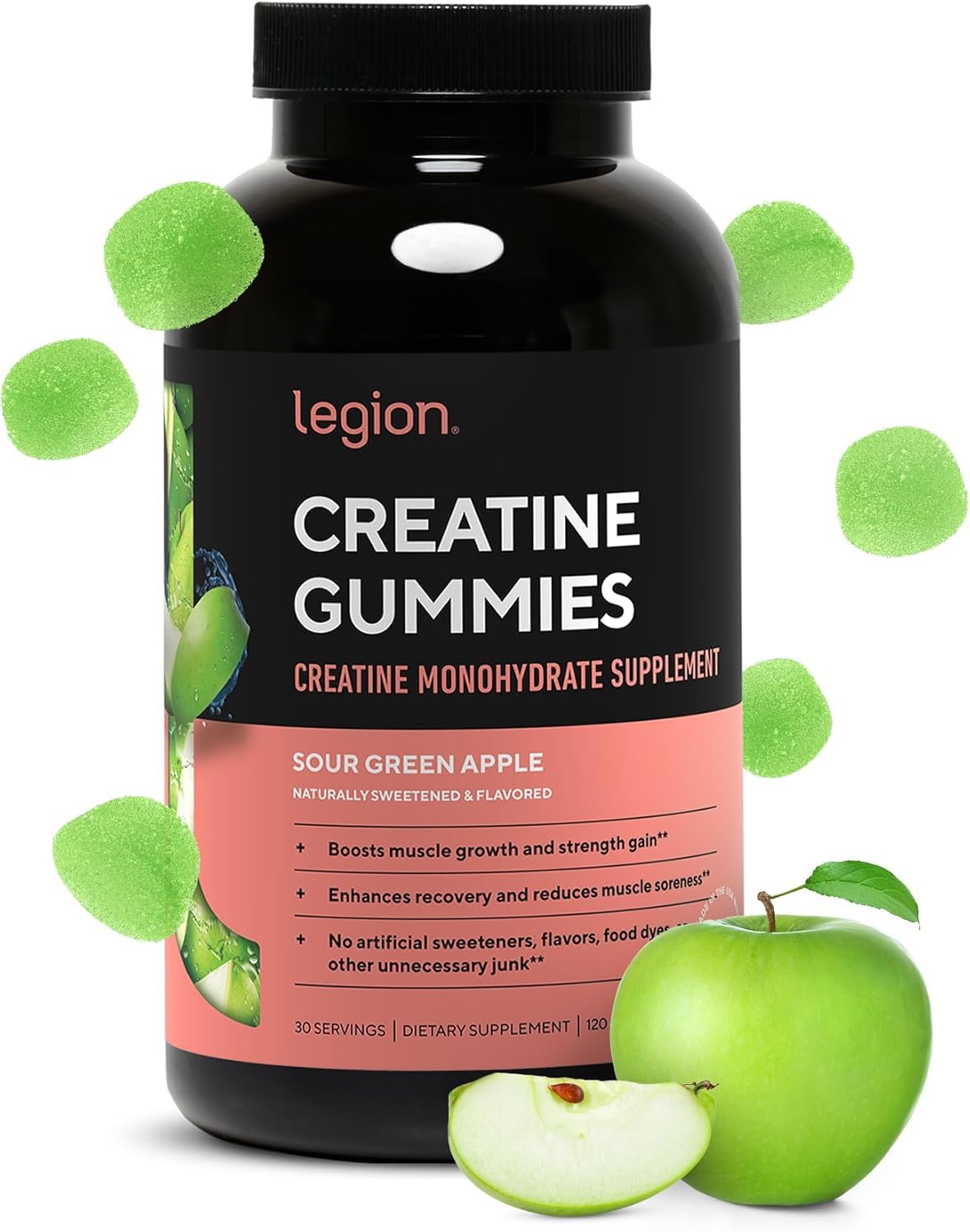 LEGION Creatine Monohydrate Gummies – Chewable Creatine for Muscle Growth & Recovery