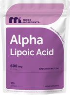 Micro Ingredients Alpha Lipoic Acid Softgels with MCT Oil

