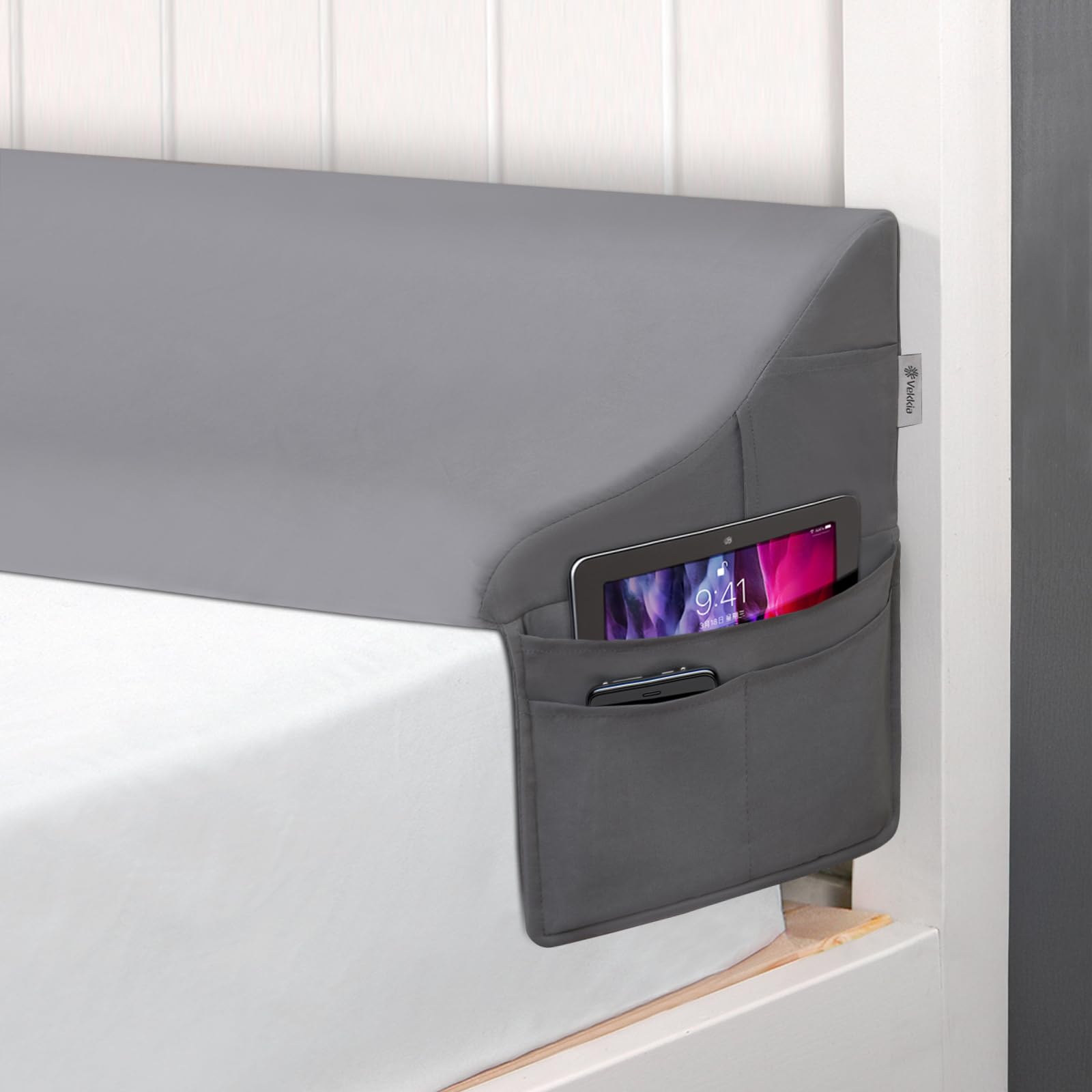 Vekkia Bed Gap Filler Wedge Pillow for Headboard


