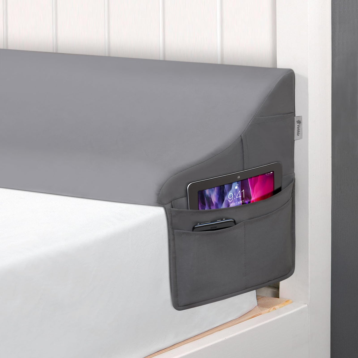 Vekkia Bed Gap Filler Wedge Pillow for Headboard